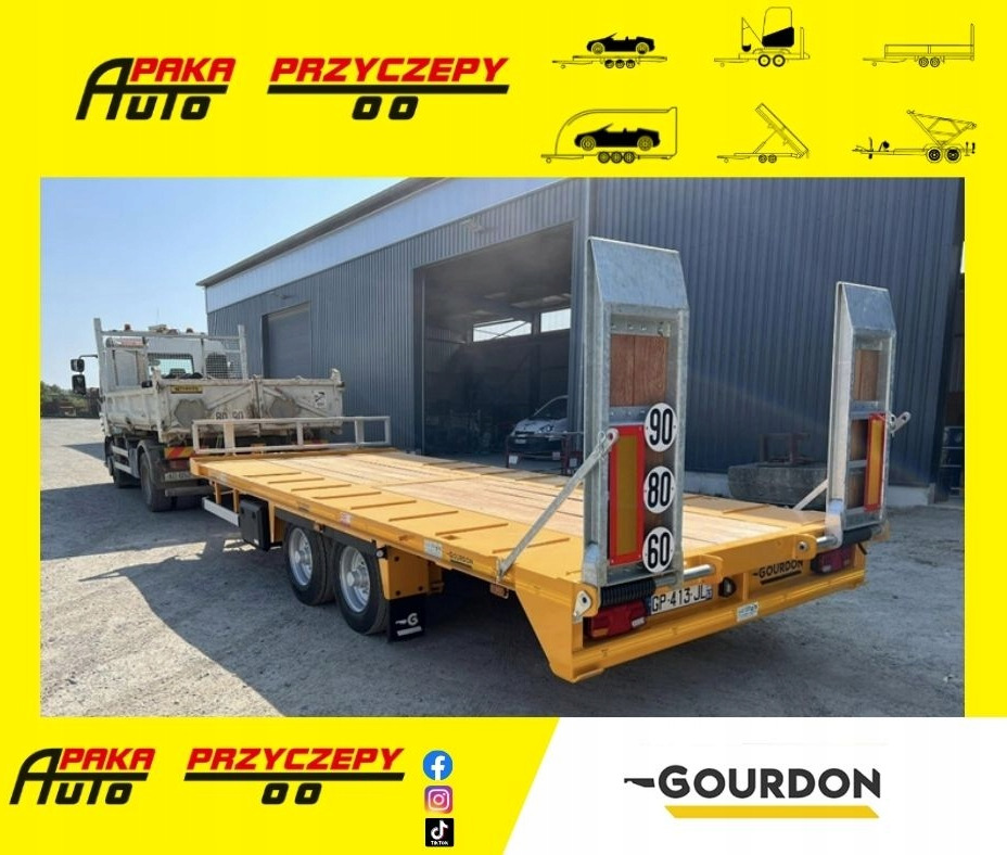 PRZYCZEPA POD KOPARKĘ MINI - MIDI ŁADOWNOŚĆ 8 580 KG GOURDON PEB111 / MINI - MIDI EXCAVATOR TRAILER WITH PAYLOAD 8,580 KG GOURDON PEB111 - Прицеп для спецтехники: фото 1 PRZYCZEPA POD KOPARKĘ MINI - MIDI ŁADOWNOŚĆ 8 580 KG GOURDON PEB111 / MINI - MIDI EXCAVATOR TRAILER WITH PAYLOAD 8,580 KG GOURDON PEB111 - Прицеп для спецтехники: фото 1