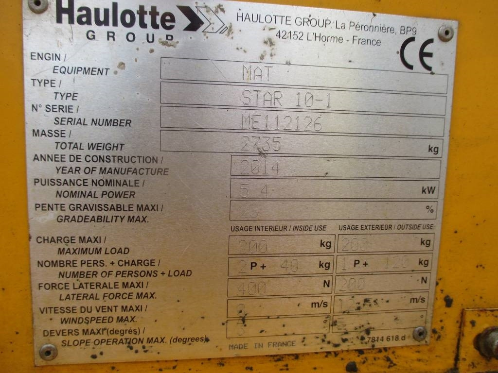 Haulotte Star 10  в лизинг Haulotte Star 10: фото 13