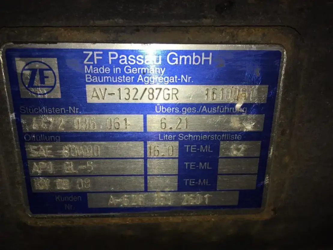 Задняя ось для Автобусов ZF ZF AV 132/87 Hinterachse 6,21 Setra Mercedes Citaro 4472036061: фото 7 Задняя ось для Автобусов ZF ZF AV 132/87 Hinterachse 6,21 Setra Mercedes Citaro 4472036061: фото 7