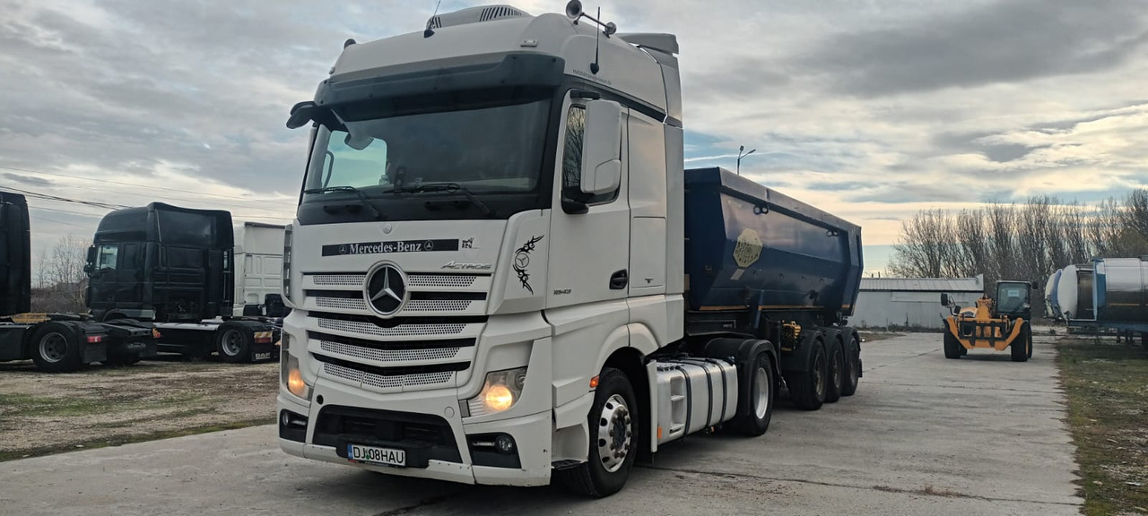 Tractor Head Mercedes-Benz Actros (2013) + Semi-trailer Tipper Meiller – Kipper (2005) - Тягач: фото 1 Tractor Head Mercedes-Benz Actros (2013) + Semi-trailer Tipper Meiller – Kipper (2005) - Тягач: фото 1