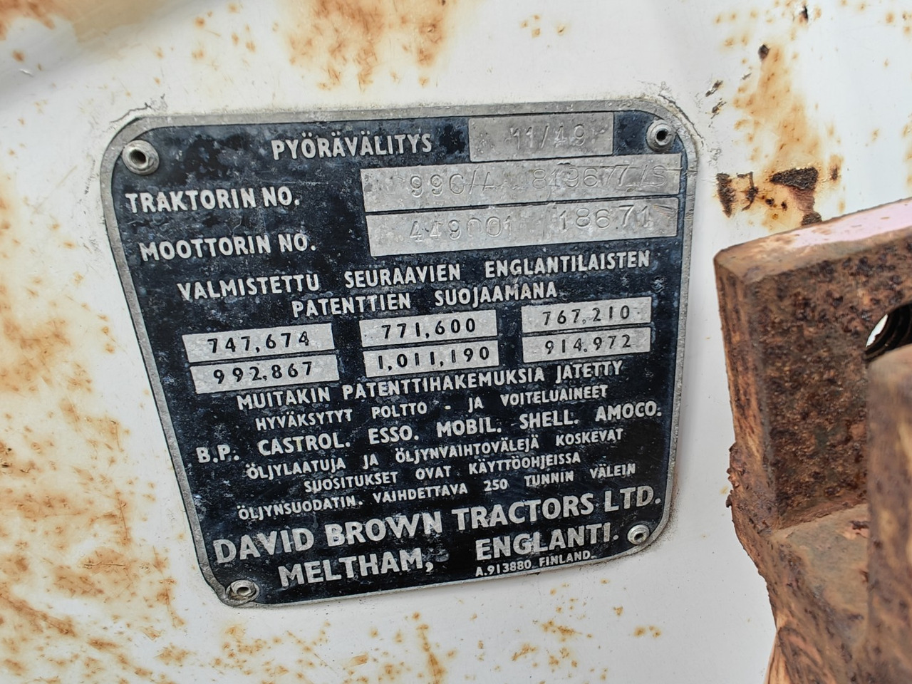 Трактор DAVID BROWN 990 Selectamatic: фото 16