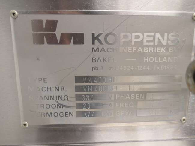 Пищевое оборудование Koppens forming machine VM400HD: фото 7