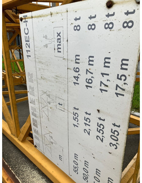 Башенный кран Liebherr 112EC-H8 1995 perfect condition: фото 6 Башенный кран Liebherr 112EC-H8 1995 perfect condition: фото 6