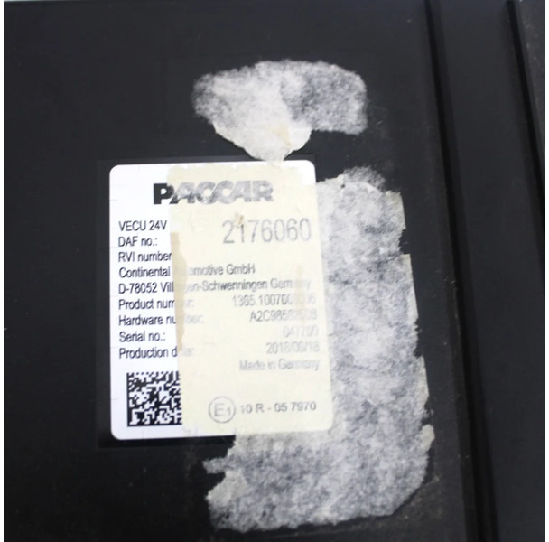 DAF XF106 VECU Module 2176060 Euro 6 - Блок управления для Грузовиков: фото 2 DAF XF106 VECU Module 2176060 Euro 6 - Блок управления для Грузовиков: фото 2