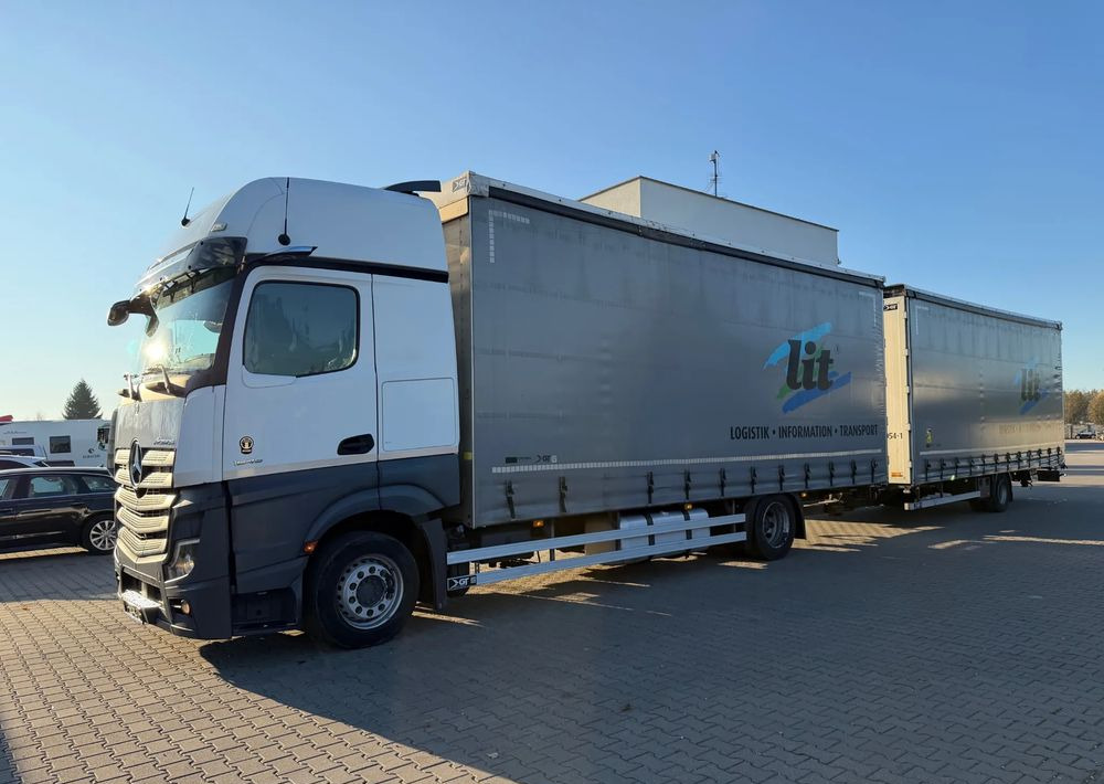 Mercedes-Benz ACTROS 1845 Zestaw przestrzenny przejazdowy120m3 - Тентованный грузовик: фото 3 Mercedes-Benz ACTROS 1845 Zestaw przestrzenny przejazdowy120m3 - Тентованный грузовик: фото 3
