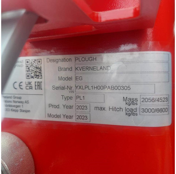 Kverneland EG 100-200-4 schaar - Плуг: фото 5 Kverneland EG 100-200-4 schaar - Плуг: фото 5