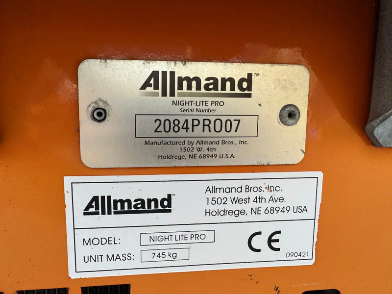 Осветительная мачта Doosan Allmand Night-Light Pro mobiele lichtmast LED: фото 15