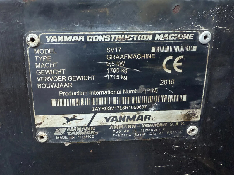 Мини-кран Yanmar SV17: фото 16
