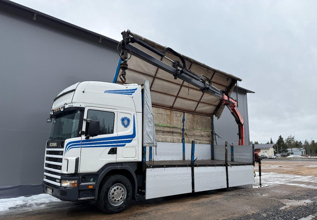Scania144G 6x2 *Juuri Katsastettu* - Грузовик бортовой/ Платформа, Автоманипулятор: фото 1 Scania144G 6x2 *Juuri Katsastettu* - Грузовик бортовой/ Платформа, Автоманипулятор: фото 1