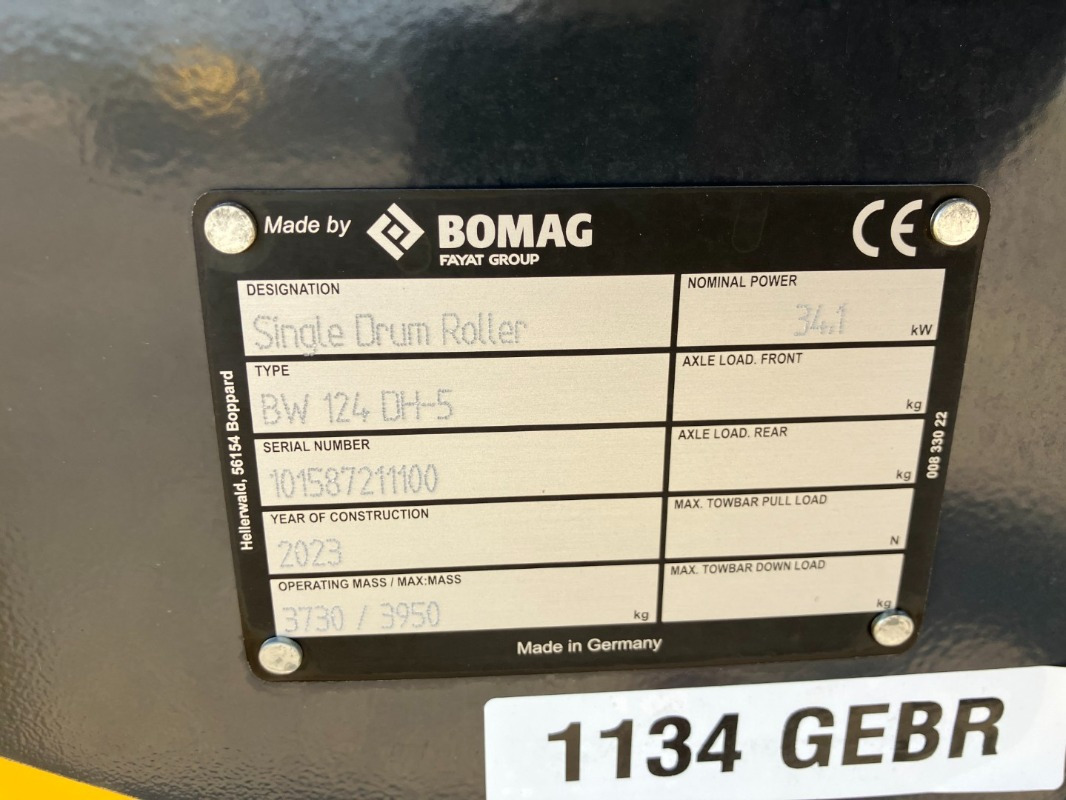BOMAG DE BW 124 DH-5 Stage V/Tier 4f - Каток: фото 2 BOMAG DE BW 124 DH-5 Stage V/Tier 4f - Каток: фото 2