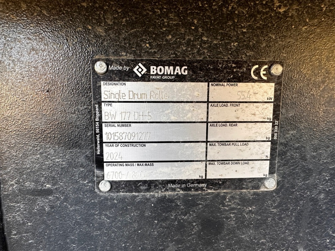 BOMAG DE BW 177 DH-5  Stage V/Tier 4f - Компактор: фото 3 BOMAG DE BW 177 DH-5  Stage V/Tier 4f - Компактор: фото 3