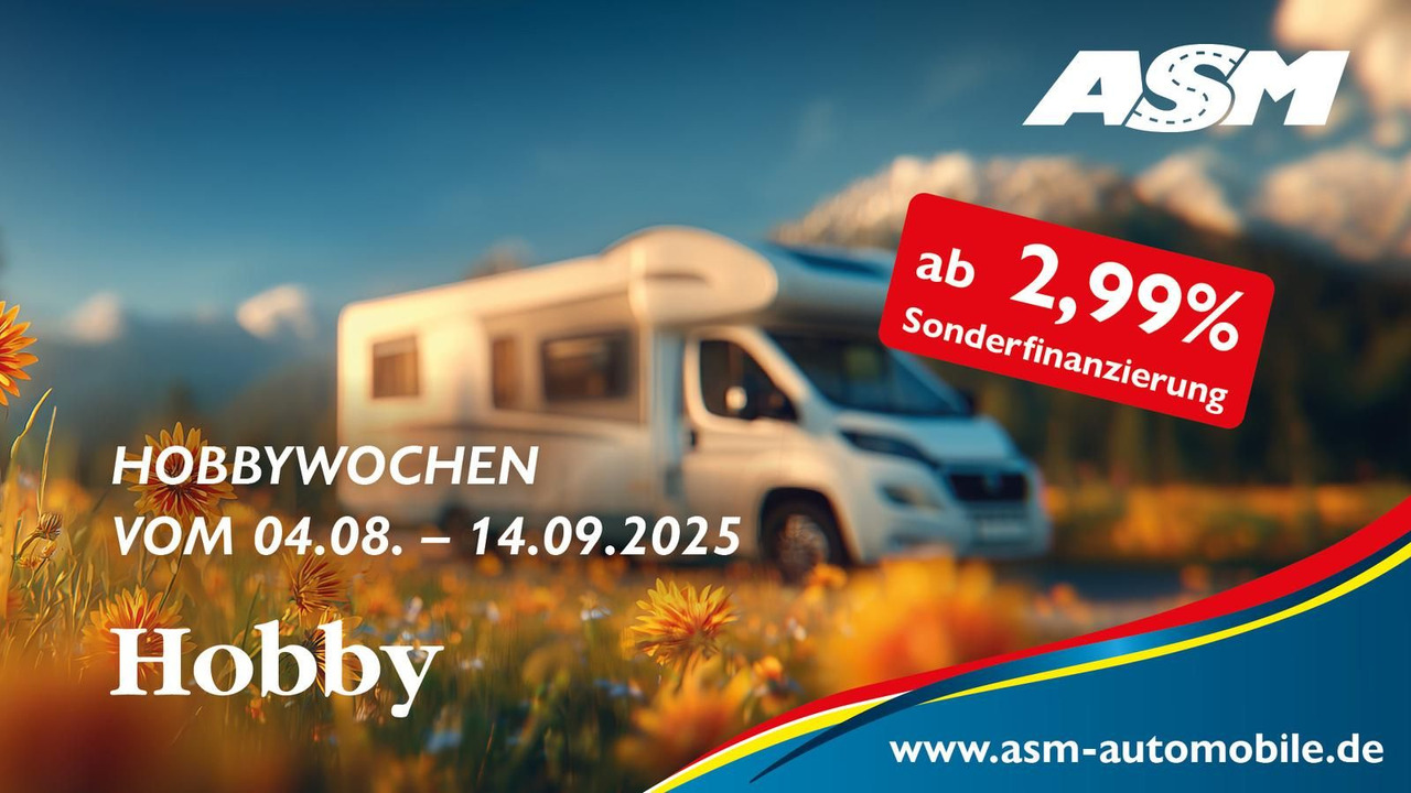 Hobby Ontour C680 GE*AUTOMATIK*LITHIUM*MARKISE*SOFORT* - Полуинтегрированный автодом: фото 1 Hobby Ontour C680 GE*AUTOMATIK*LITHIUM*MARKISE*SOFORT* - Полуинтегрированный автодом: фото 1