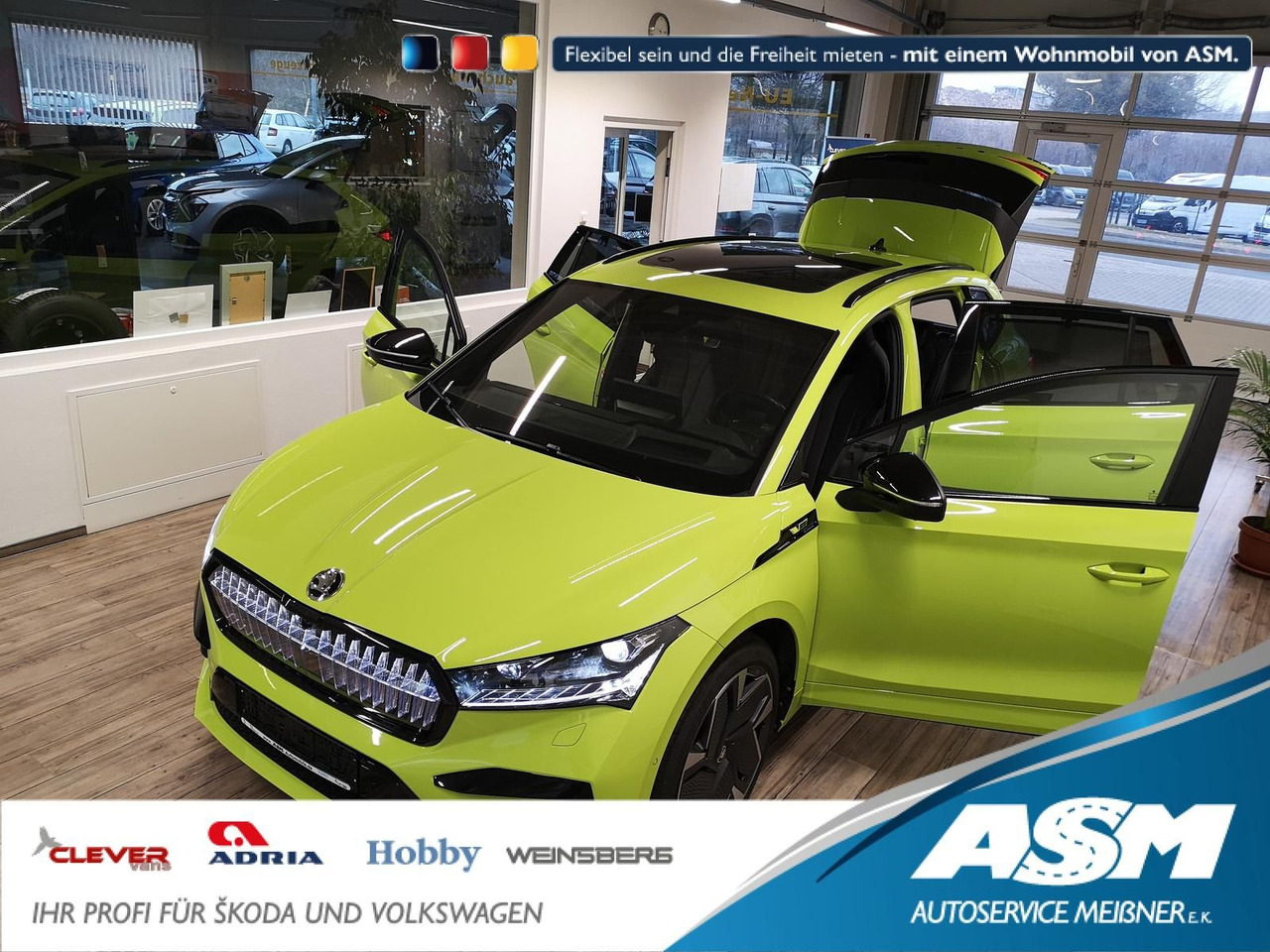 Skoda Enyaq iV RS 220 kW*PSD*AHK*virt.Pedal*360°Kamera - Внедорожник: фото 1 Skoda Enyaq iV RS 220 kW*PSD*AHK*virt.Pedal*360°Kamera - Внедорожник: фото 1