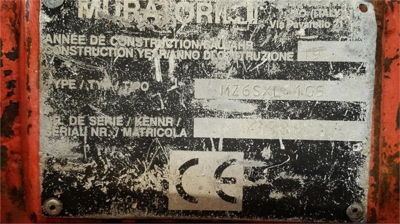 Muratori MZ6SXL 105 - Коммунальная/ Специальная техника: фото 5 Muratori MZ6SXL 105 - Коммунальная/ Специальная техника: фото 5