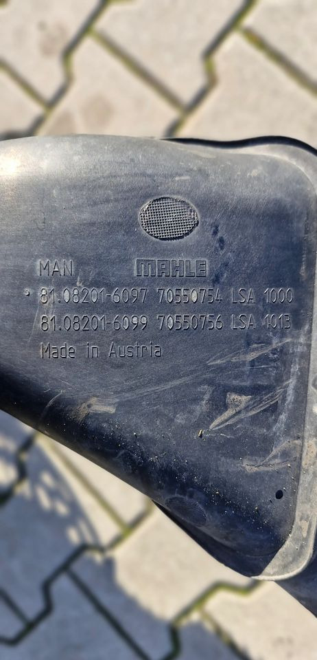 MAN TG3 TGX TGS ŁĄCZNIK FILTRA POWIETRZA 81.08201-6097 - Кузов и экстерьер: фото 2 MAN TG3 TGX TGS ŁĄCZNIK FILTRA POWIETRZA 81.08201-6097 - Кузов и экстерьер: фото 2