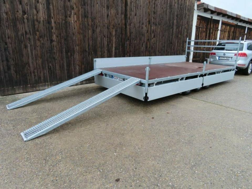 Hulco - PKW Anhänger Tridem, 3,5 to Leihanhänger Mietfahrzeug 5m - Прицеп бортовой/ Платформа: фото 1 Hulco - PKW Anhänger Tridem, 3,5 to Leihanhänger Mietfahrzeug 5m - Прицеп бортовой/ Платформа: фото 1