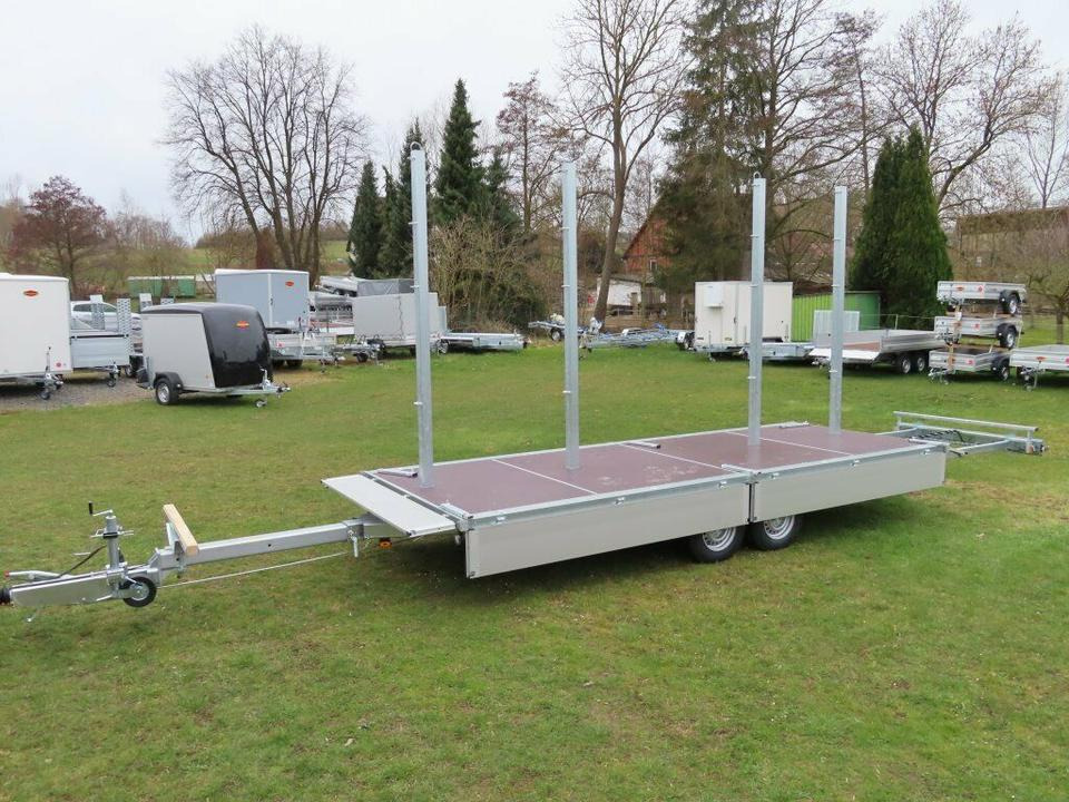 Прицеп бортовой/ Платформа Langmaterialanhänger Unsinn LM 3554-14-2040 Deichsel ausziehbar: фото 11