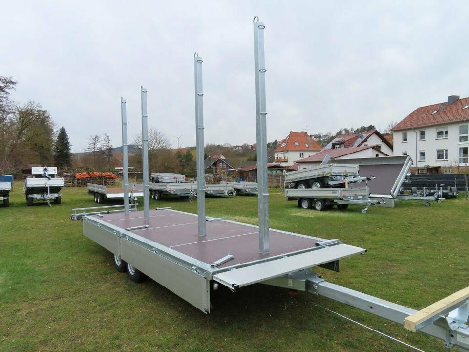 Прицеп бортовой/ Платформа Langmaterialanhänger Unsinn LM 3554-14-2040 Deichsel ausziehbar: фото 9