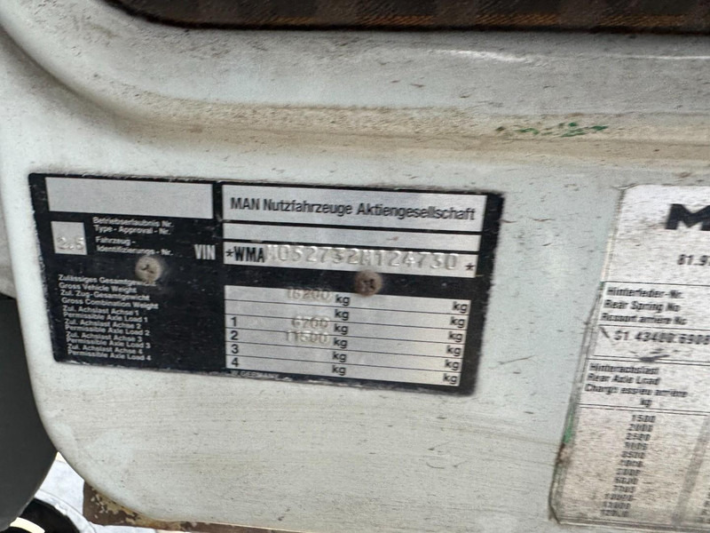 Ассенизатор MAN 18.232 (8000 L / 6 CYLINDER WITH MANUAL PUMP / STEEL SUSPENSION): фото 13