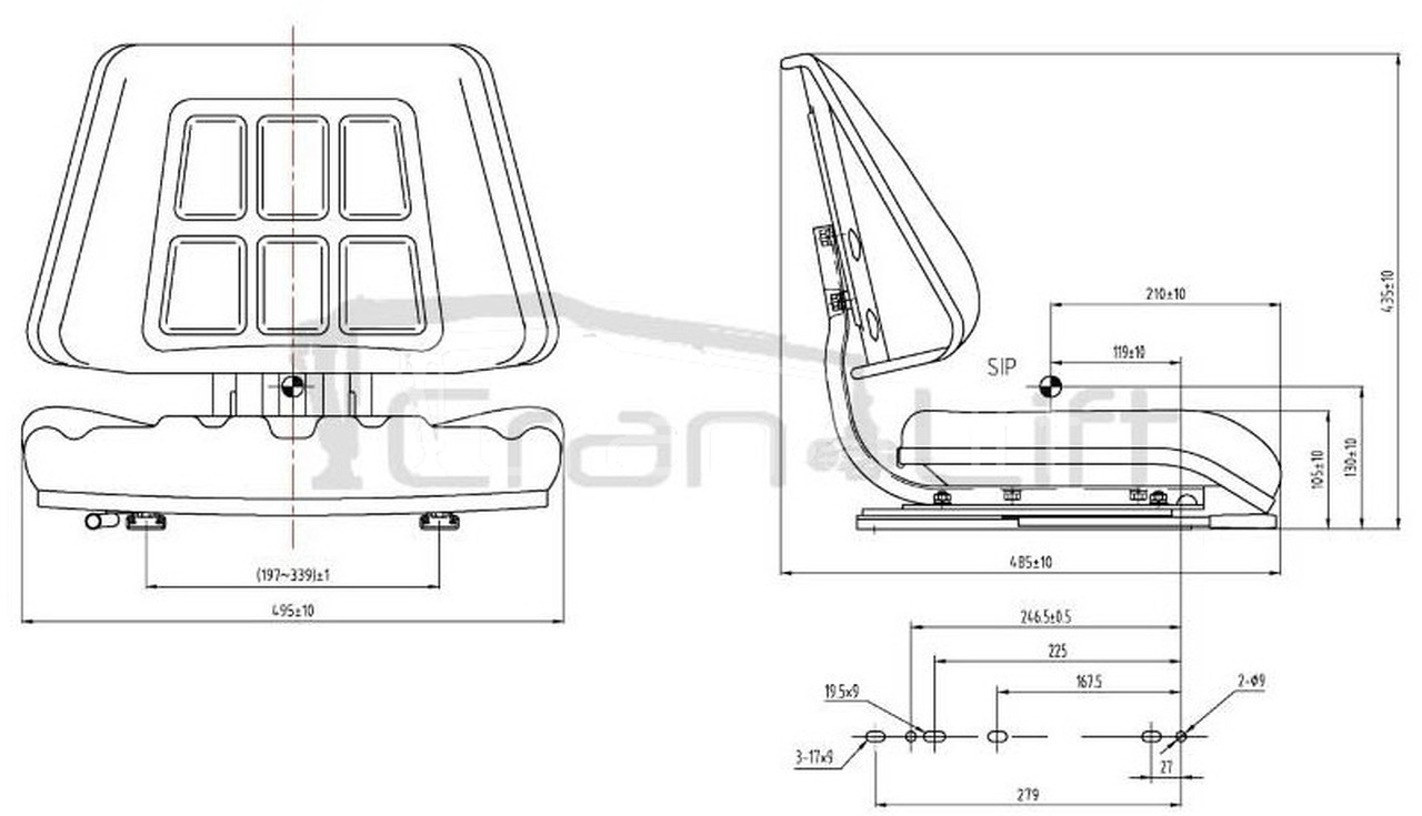Siedzisko operatora HDS fotel United Seats SV450 - Сиденье для Кранов-манипуляторов: фото 3 Siedzisko operatora HDS fotel United Seats SV450 - Сиденье для Кранов-манипуляторов: фото 3