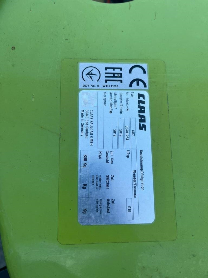 Сеноворошилка Claas VOLTO 65: фото 6 Сеноворошилка Claas VOLTO 65: фото 6