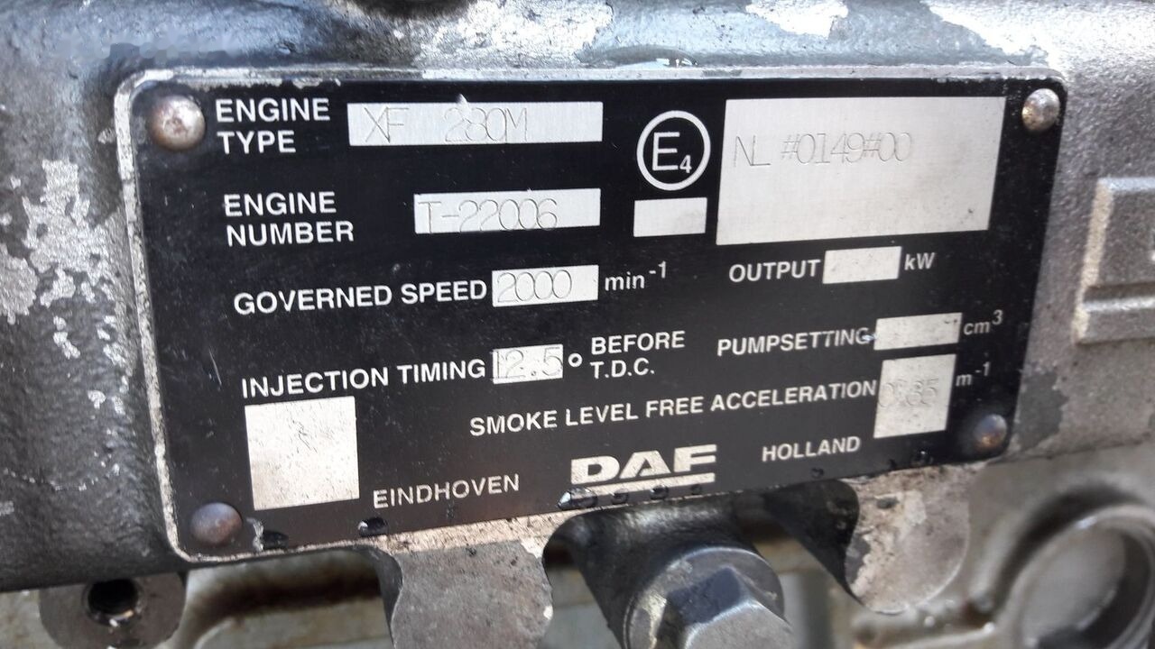 DAF XF280M DAF XF 95 - Двигатель для Грузовиков: фото 3 DAF XF280M DAF XF 95 - Двигатель для Грузовиков: фото 3