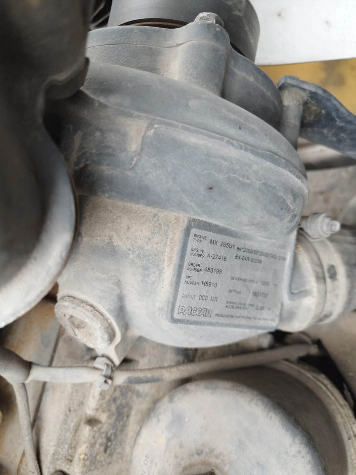 DAF Paccar MX 265 U1 DAF CF - Двигатель для Грузовиков: фото 3 DAF Paccar MX 265 U1 DAF CF - Двигатель для Грузовиков: фото 3