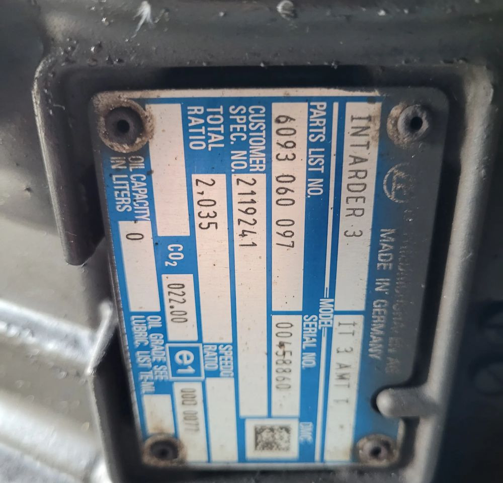 RETARDER INTARDER 3 DAF XF 106 ORYGINAŁ 6093060097 CHWALIM116 - Коробка передач для Грузовиков: фото 4 RETARDER INTARDER 3 DAF XF 106 ORYGINAŁ 6093060097 CHWALIM116 - Коробка передач для Грузовиков: фото 4