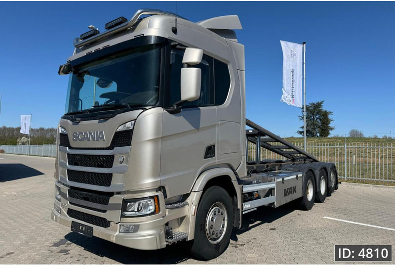 Scania R540 Topline, Euro 6, / 8x4 / BDF / Tipper / Steering axle, Intarder - Грузовик-контейнеровоз/ Сменный кузов: фото 1 Scania R540 Topline, Euro 6, / 8x4 / BDF / Tipper / Steering axle, Intarder - Грузовик-контейнеровоз/ Сменный кузов: фото 1