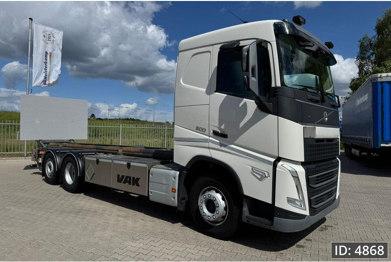 Volvo FH 500 Globetrotter, Euro 6, / 6x2 / Hydraulic body / frame 7.4 m / Tail lift - Грузовик-контейнеровоз/ Сменный кузов: фото 4 Volvo FH 500 Globetrotter, Euro 6, / 6x2 / Hydraulic body / frame 7.4 m / Tail lift - Грузовик-контейнеровоз/ Сменный кузов: фото 4