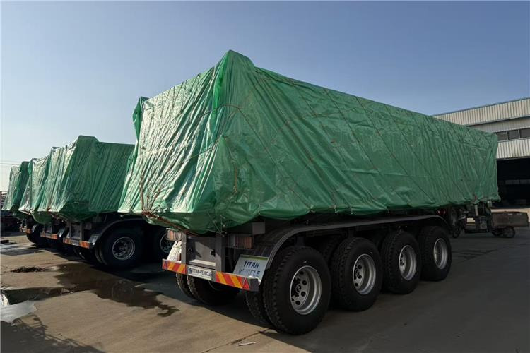 TITAN 4 Axle 80 Ton Dump Trailer for Sale In Cameroon - Самосвальный полуприцеп: фото 5 TITAN 4 Axle 80 Ton Dump Trailer for Sale In Cameroon - Самосвальный полуприцеп: фото 5