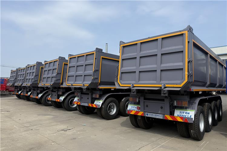 TITAN 4 Axle 80 Ton Dump Trailer for Sale In Cameroon - Самосвальный полуприцеп: фото 3 TITAN 4 Axle 80 Ton Dump Trailer for Sale In Cameroon - Самосвальный полуприцеп: фото 3