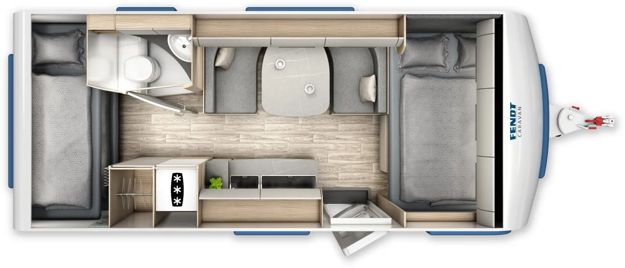 Wohnwagen Fendt Bianco Activ 515 SKF Neues Modell - Прицеп дача: фото 2 Wohnwagen Fendt Bianco Activ 515 SKF Neues Modell - Прицеп дача: фото 2