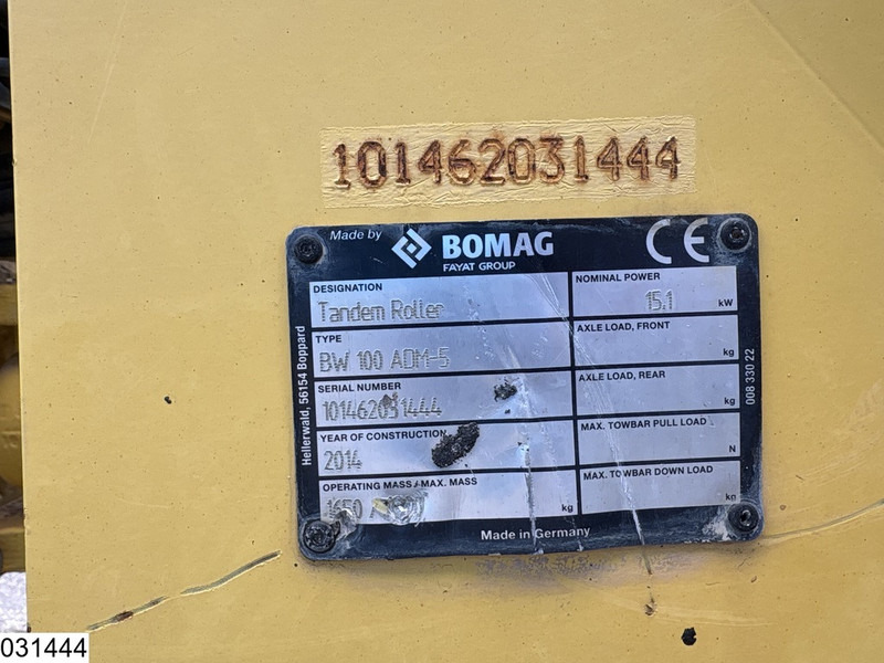 Bomag BW 100ADM-5 2207h, 15,1KW - Каток: фото 5 Bomag BW 100ADM-5 2207h, 15,1KW - Каток: фото 5