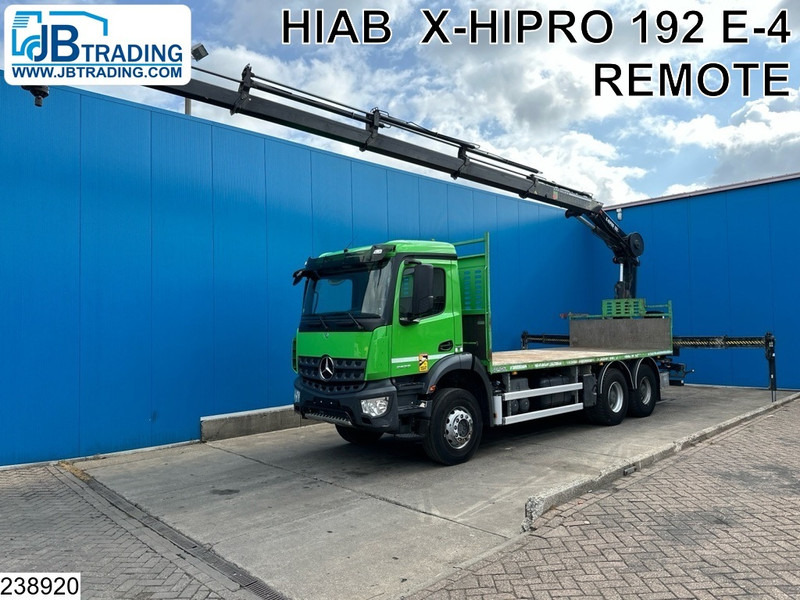 Mercedes-Benz Arocs 2636 6x4, EURO 6, Hiab, Remote, Steel Suspension - Грузовик бортовой/ Платформа, Автоманипулятор: фото 1 Mercedes-Benz Arocs 2636 6x4, EURO 6, Hiab, Remote, Steel Suspension - Грузовик бортовой/ Платформа, Автоманипулятор: фото 1