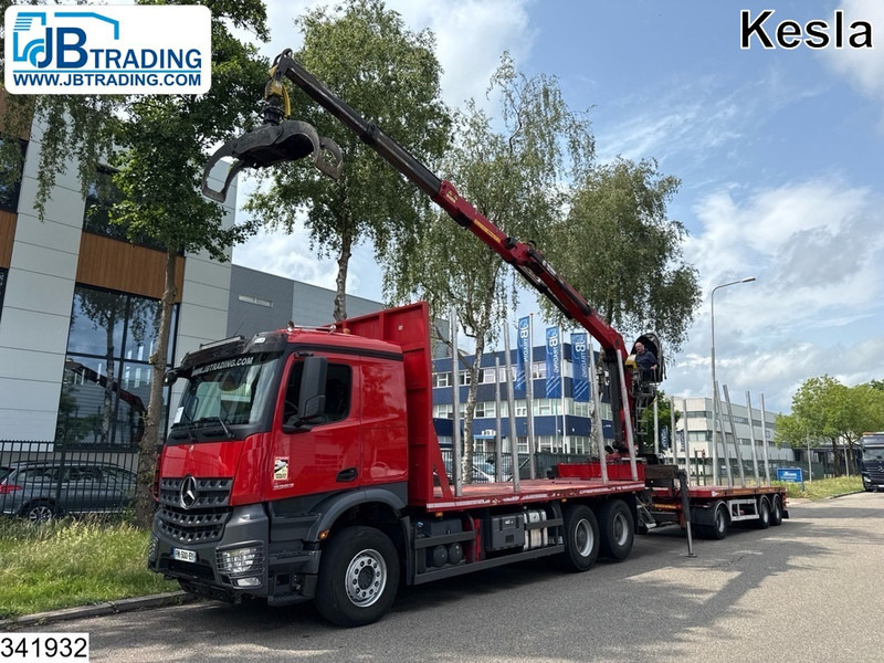 Mercedes-Benz Arocs 3353 6x4, EURO 6, Rertarder, Kesla, Combi - Лесовоз, Автоманипулятор: фото 1 Mercedes-Benz Arocs 3353 6x4, EURO 6, Rertarder, Kesla, Combi - Лесовоз, Автоманипулятор: фото 1