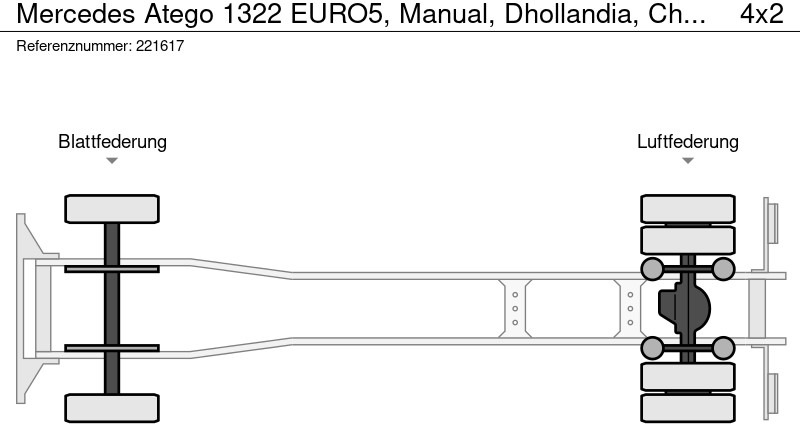 Рефрижератор Mercedes-Benz Atego 1322 EURO5, Manual, Dhollandia, Chereau: фото 14