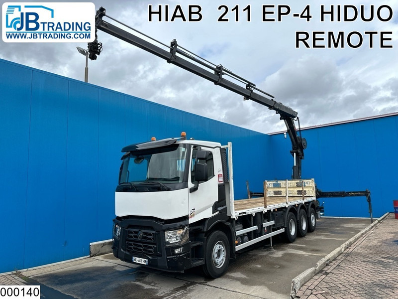 Renault C 430 8X4, EURO 6, HIAB, Remote - Грузовик бортовой/ Платформа, Автоманипулятор: фото 1 Renault C 430 8X4, EURO 6, HIAB, Remote - Грузовик бортовой/ Платформа, Автоманипулятор: фото 1