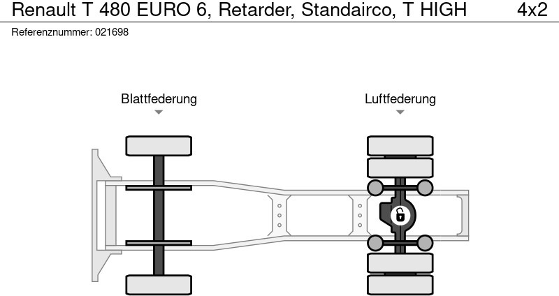 Тягач Renault T 480 EURO 6, Retarder, Standairco, T HIGH: фото 13