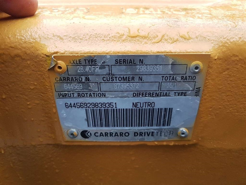Новый Ось и запчасти для Строительной техники Carraro 28.40FR-644569-Axle/Achse/As: фото 6