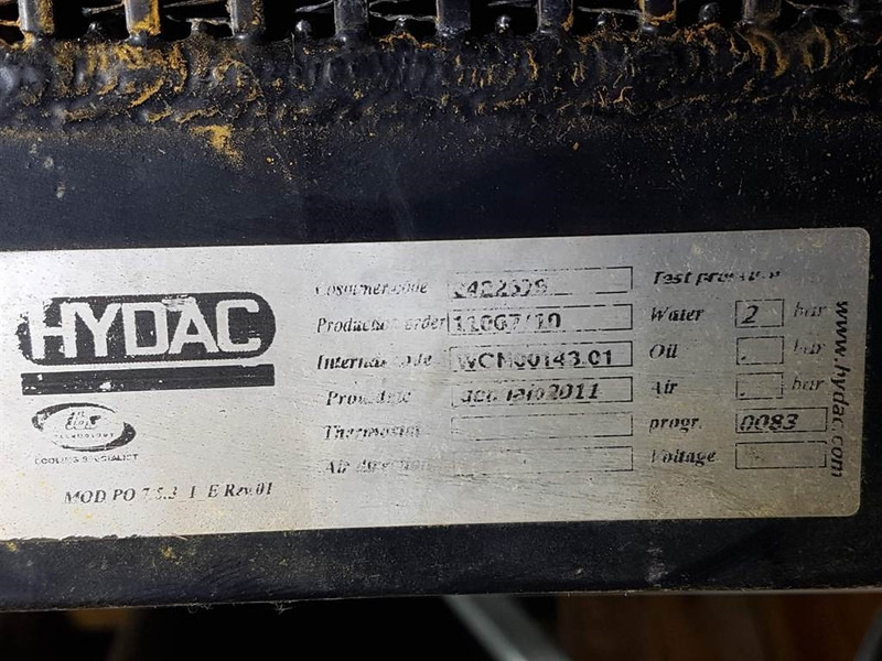 Hydac - Watercooler/Kühler/Koeler - Двигатель и запчасти для Строительной техники: фото 4 Hydac - Watercooler/Kühler/Koeler - Двигатель и запчасти для Строительной техники: фото 4
