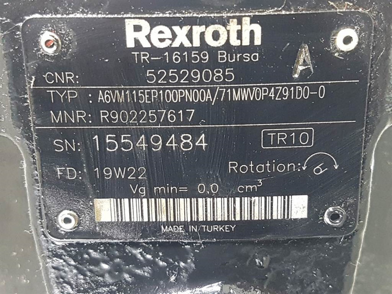 Manitou MLT630/730-Rexroth A6VM115EP100PN00A-Drive motor - Гидравлика для Строительной техники: фото 4 Manitou MLT630/730-Rexroth A6VM115EP100PN00A-Drive motor - Гидравлика для Строительной техники: фото 4