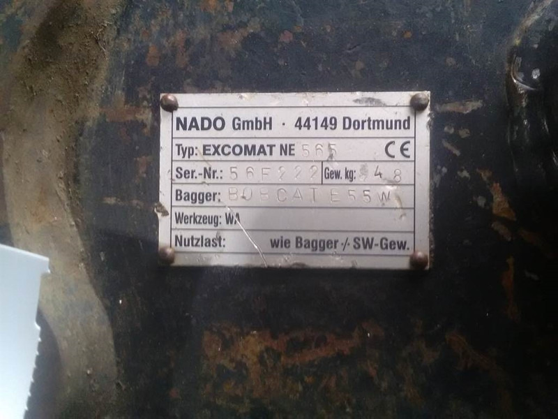NADO Excomat NE 565 - Bobcat - Quick coupler - Сцепное устройство: фото 4 NADO Excomat NE 565 - Bobcat - Quick coupler - Сцепное устройство: фото 4