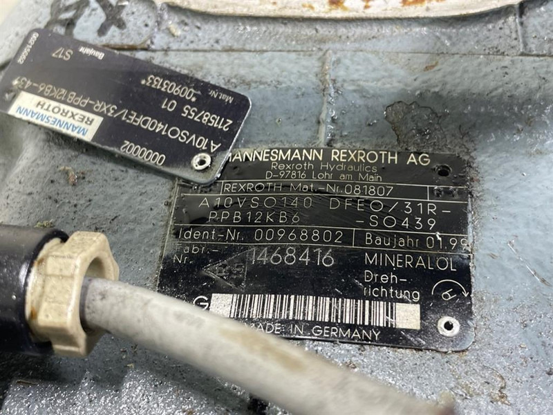 Rexroth A10VSO140DFEO/31R-Load sensing pump - Гидравлика для Строительной техники: фото 2 Rexroth A10VSO140DFEO/31R-Load sensing pump - Гидравлика для Строительной техники: фото 2