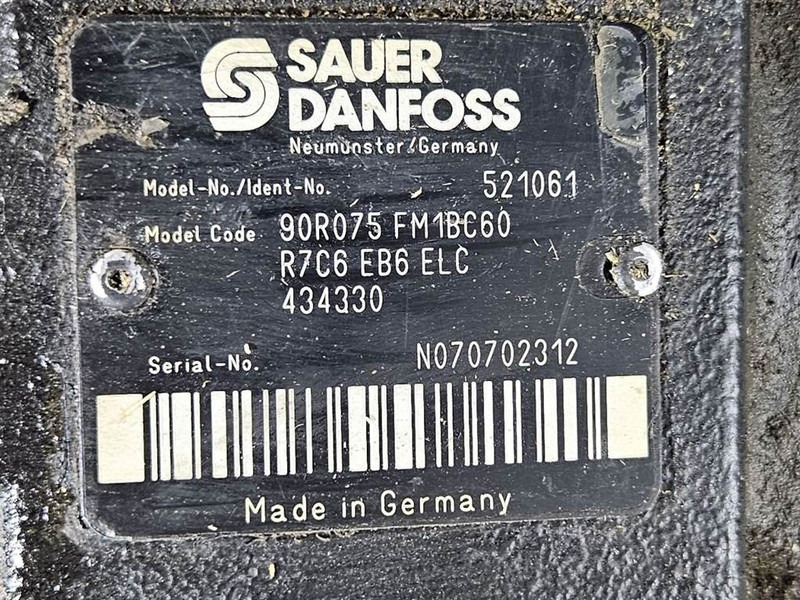 Sauer Danfoss 90R075FM1BC60R7C6-Drive pump/Fahrpumpe/Rijpomp - Гидравлика для Строительной техники: фото 5 Sauer Danfoss 90R075FM1BC60R7C6-Drive pump/Fahrpumpe/Rijpomp - Гидравлика для Строительной техники: фото 5