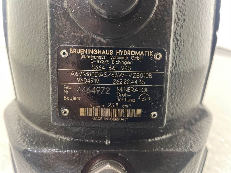 Schaeff SKL844-5364661945-A6VM80DA5/63W-Drive motor - Гидравлика для Строительной техники: фото 4 Schaeff SKL844-5364661945-A6VM80DA5/63W-Drive motor - Гидравлика для Строительной техники: фото 4