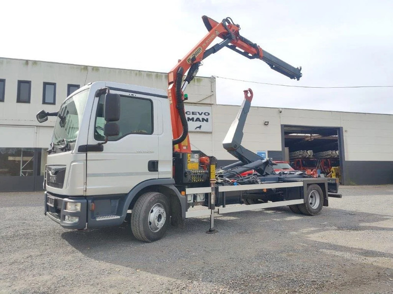 MAN TGL 12.250 Containersysteem met kraan Palfinger PK9001 + Remote - Крюковой мультилифт, Автоманипулятор: фото 1 MAN TGL 12.250 Containersysteem met kraan Palfinger PK9001 + Remote - Крюковой мультилифт, Автоманипулятор: фото 1