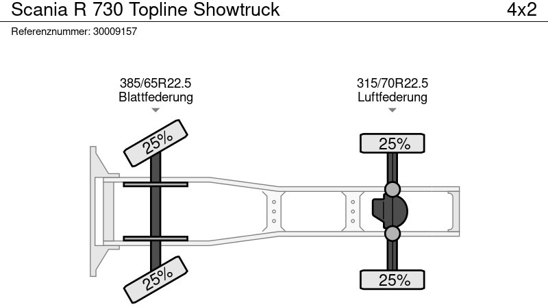 Тягач Scania R 730 Topline Showtruck: фото 13