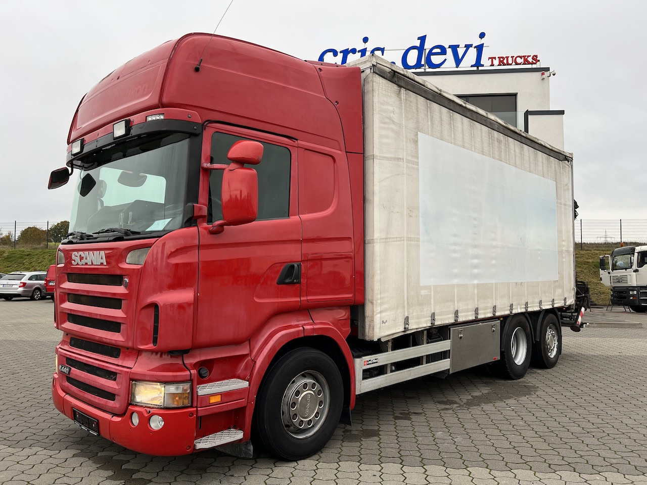 Scania R440 6x2 Hiab 166 E-5 HiDuo | AHK | Lenk-Lift A. - Тентованный грузовик, Автоманипулятор: фото 1 Scania R440 6x2 Hiab 166 E-5 HiDuo | AHK | Lenk-Lift A. - Тентованный грузовик, Автоманипулятор: фото 1