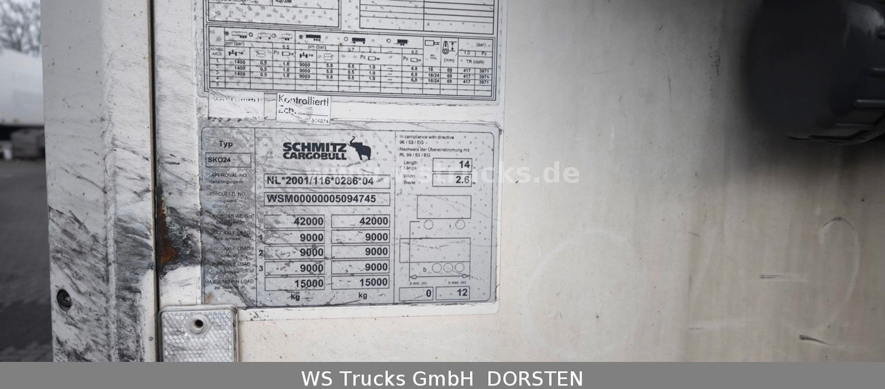 Schmitz Cargobull SKO 24 Kühlauflieger | Rohrbahn Vector 1850Mt - Полуприцеп-рефрижератор: фото 5 Schmitz Cargobull SKO 24 Kühlauflieger | Rohrbahn Vector 1850Mt - Полуприцеп-рефрижератор: фото 5